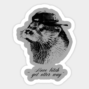 Get otter way Sticker